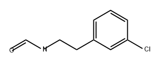 N-[2-(3-氯苯基)乙基]甲酰胺 结构式