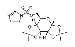 α-D-Galactopyranose, 1,2:3,4-bis-O-(1-methylethylidene)-, 1H-imidazole-1-sulfonate 结构式