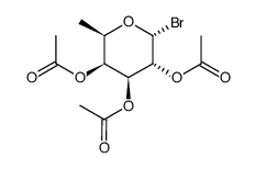 2,3,4-三-O-乙酰基-6-脱氧-L-甘露吡喃糖基溴 结构式