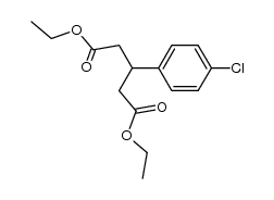 3-(4-氯苯基)戊二酸二乙酯 结构式