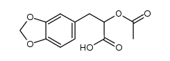 1,3-Benzodioxole-5-propanoic acid, α-(acetyloxy)- 结构式