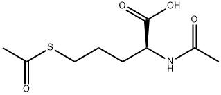 N-乙酰-5-(乙酰硫基)正缬氨酸 结构式
