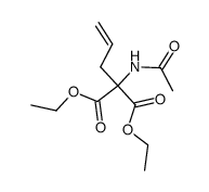 2-(乙酰氨基)-2-(2-丙烯-1-基)丙二酸二乙酯 结构式