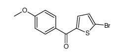 (5-溴-2-噻吩基)(4-甲氧基苯基)甲酮 结构式