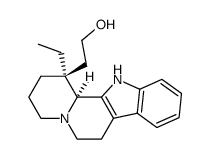 Indolo[2,3-a]quinolizine-1-ethanol, 1-ethyl-1,2,3,4,6,7,12,12b-octahydro-, (1S,12bS)- 结构式