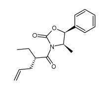 2-Oxazolidinone, 3-(2-ethyl-1-oxo-4-pentenyl)-4-methyl-5-phenyl-, [4R-[3(R*),4α,5α]]- (9CI) 结构式