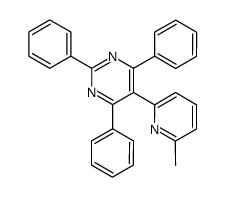5-(6-甲基-2-吡啶基)-2,4,6-三苯基嘧啶 结构式