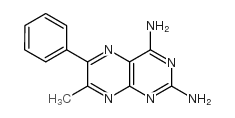 2,4-二氨基-7-甲基-6-苯基蝶啶 结构式
