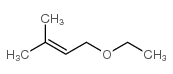 1-乙氧基-3-甲基-2-丁烯 结构式