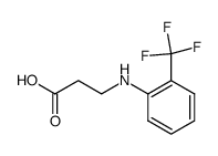 N-[2-(三氟甲基)苯基]-β-丙氨酸 结构式