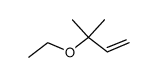 3-乙氧基-3-甲基-1-丁烯 结构式