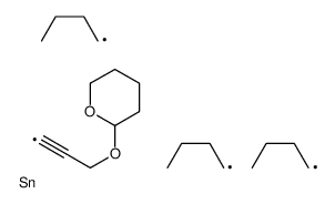 Stannane, tributyl[3-[(tetrahydro-2H-pyran-2-yl)oxy]-1-propynyl]- 结构式