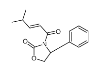(R,E)-3-(4-甲基戊-2-烯基酮基)-4-苯基恶唑啉-2-酮 结构式