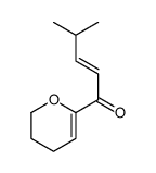 2-Penten-1-one, 1-(3,4-dihydro-2H-pyran-6-yl)-4-methyl-, (2E)- 结构式