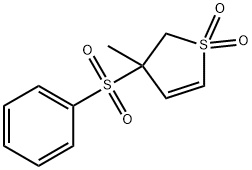2,3-二氢-3-甲基-3-(苯磺酰基)噻吩-1,1-二氧化物 结构式