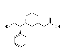 Hexanoic acid, 3-[[[(1S)-2-hydroxy-1-phenylethyl]amino]methyl]-5-methyl- 结构式