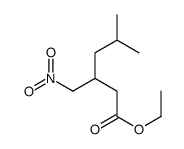 5-甲基-3-(硝基甲基)己酸乙酯 结构式