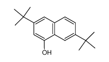 3,7-二叔丁基-1-萘酚 结构式