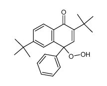 2,6-二叔丁基-4-氢过氧基-4-苯基萘-1(4H)-酮 结构式
