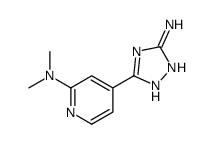 4-(5-氨基-1H-1,2,4-三唑-3-基)-N,N-二甲基-2-吡啶胺 结构式