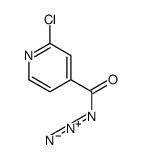 2-氯吡啶-4-甲酰基叠氮 结构式