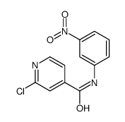 2-氯-N-(3-硝基苯基)-4-吡啶羧酰胺 结构式