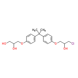 双酚A(3-氯-2-羟丙基)(2,3-二羟基丙基)醚 结构式