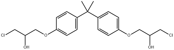 2,2-双[4-(3-氯-2-羟基丙氧基)苯基]丙烷二盐酸盐 结构式