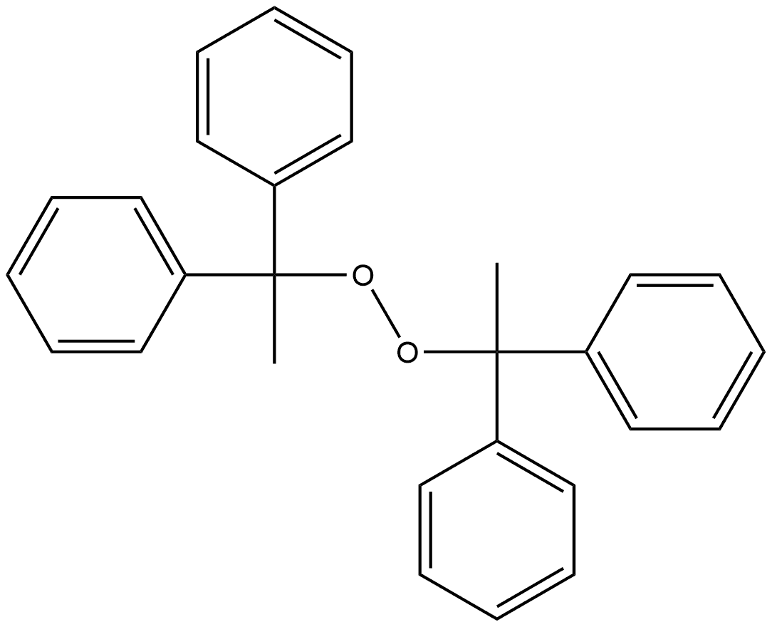 双(1,1-二苯乙基)过氧化物 结构式