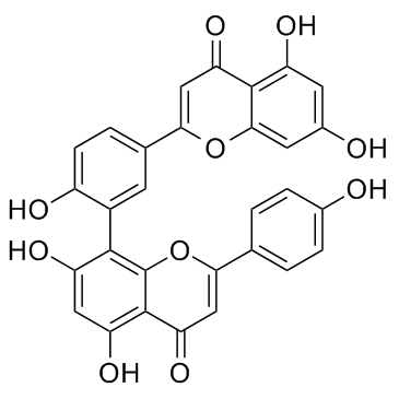 穗花杉双黄酮 结构式