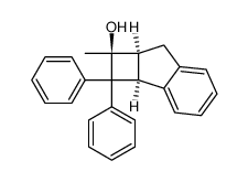 2,2a,7,7a-四氢-1-甲基-2,2-二苯基-1H-环丁并[a]茚-1-醇, (1α,2aβ,7aβ)- 结构式