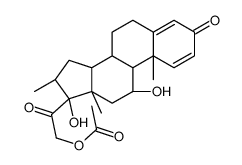 16α-甲基泼尼松龙21-醋酸酯 结构式