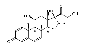 11β,17,21-三羟基-16α-甲基孕甾-1,4,6-三烯-3,20-二酮 结构式