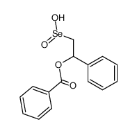Benzeneethaneseleninic acid, β-(benzoyloxy)- 结构式