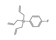 1-氟-4-(三-2-丙烯-1-基硅基)苯 结构式