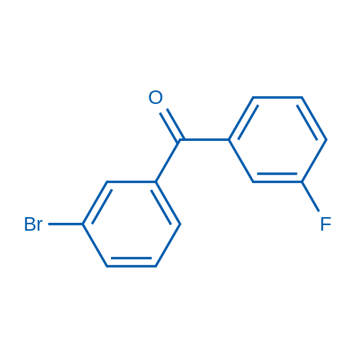 3-溴-3'-氟二苯甲酮 结构式