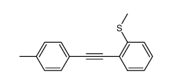 1-[2-(4-甲基苯基)乙炔基]-2-(甲硫基)苯 结构式