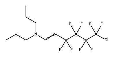 6-氯-3,3,4,4,5,5,6,6-八氟-N,N-二丙基-1-己烯-1-胺 结构式