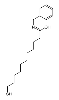 Undecanamide, 11-mercapto-N-(phenylmethyl)- 结构式