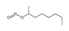 亚硝酸1-甲基庚酯 结构式