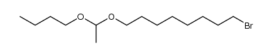 1-溴-8-(1-丁氧基乙氧基)辛烷 结构式