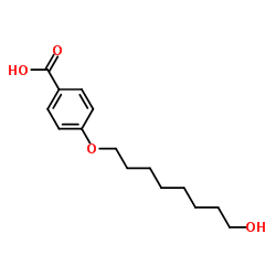 4-(8-羟基辛氧基)苯甲酸 结构式