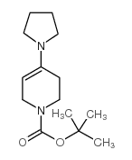 1-Boc-4-(1-吡咯烷)-3,6-二氢-2H-吡啶 结构式