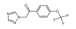 2-(1H-1,2,4-三唑-1-基)-1-[4-(三氟甲氧基)苯基]乙酮 结构式