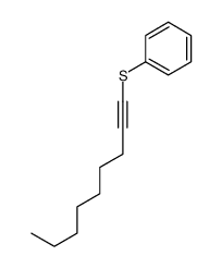 Benzene, (1-nonynylthio)- 结构式