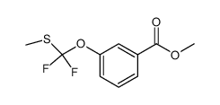 3-[二氟(甲硫基)甲氧基]苯甲酸甲酯 结构式
