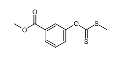 Benzoic acid, 3-[(methylthio)thioxomethoxy]-, methyl ester 结构式
