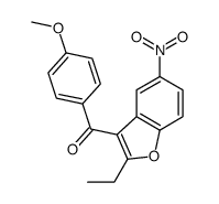 Methanone, (2-ethyl-5-nitro-3-benzofuranyl)(4-methoxyphenyl)- 结构式