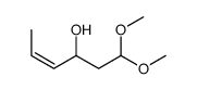 4-Hexen-3-ol, 1,1-dimethoxy-, (4E)- 结构式