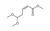 2-Pentenoic acid, 5,5-dimethoxy-, methyl ester, (2E)- 结构式